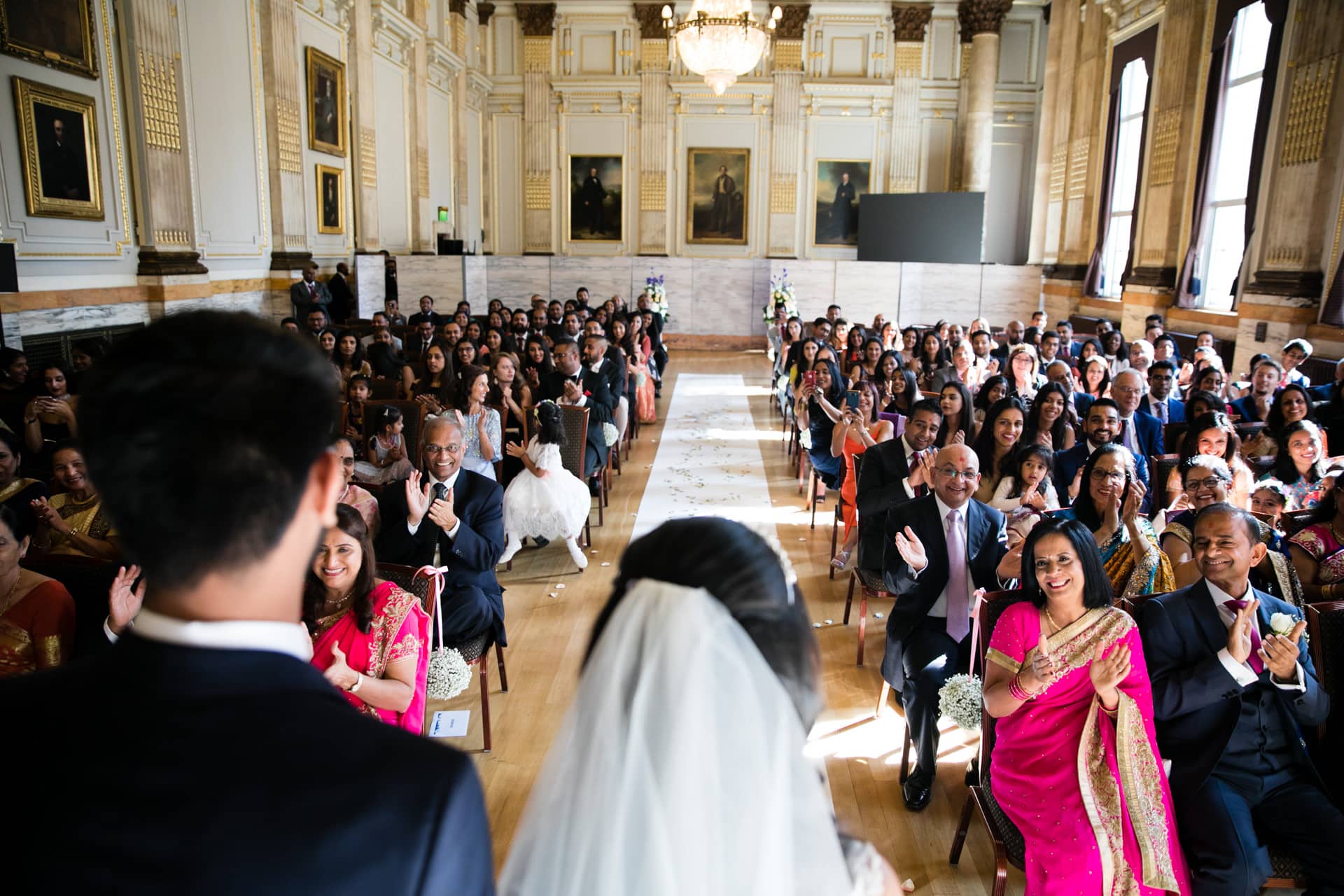 Civil wedding ceremony at One Great George Street , London