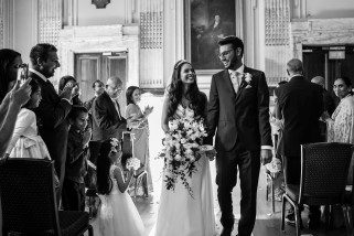 Civil wedding ceremony at One Great George Street , London