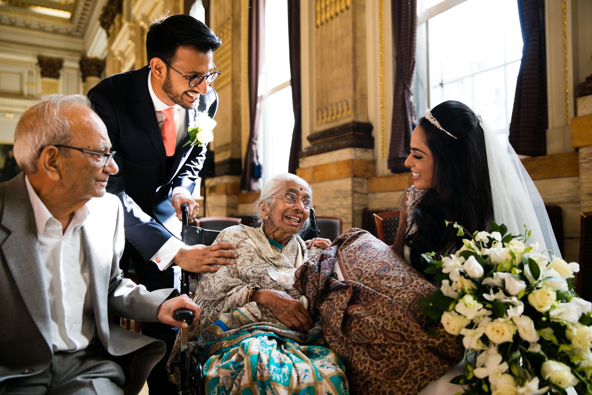 Civil wedding ceremony at One Great George Street , London