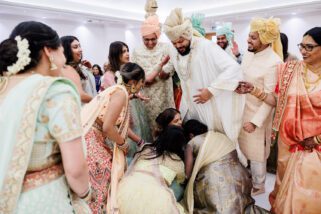 Hindu wedding groom's shoes getting stolen