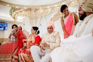 Asian wedding first look