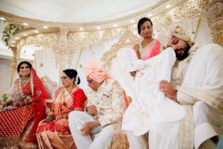 Asian wedding first look