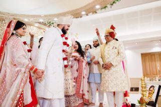 Hindu wedding ceremony at Oshwal centre