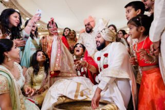 Koda Kodi game during Asian wedding