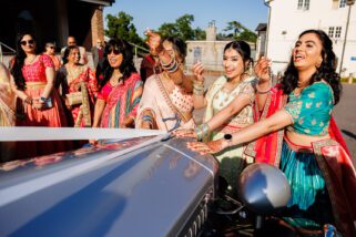 Asian wedding leaving ceremony