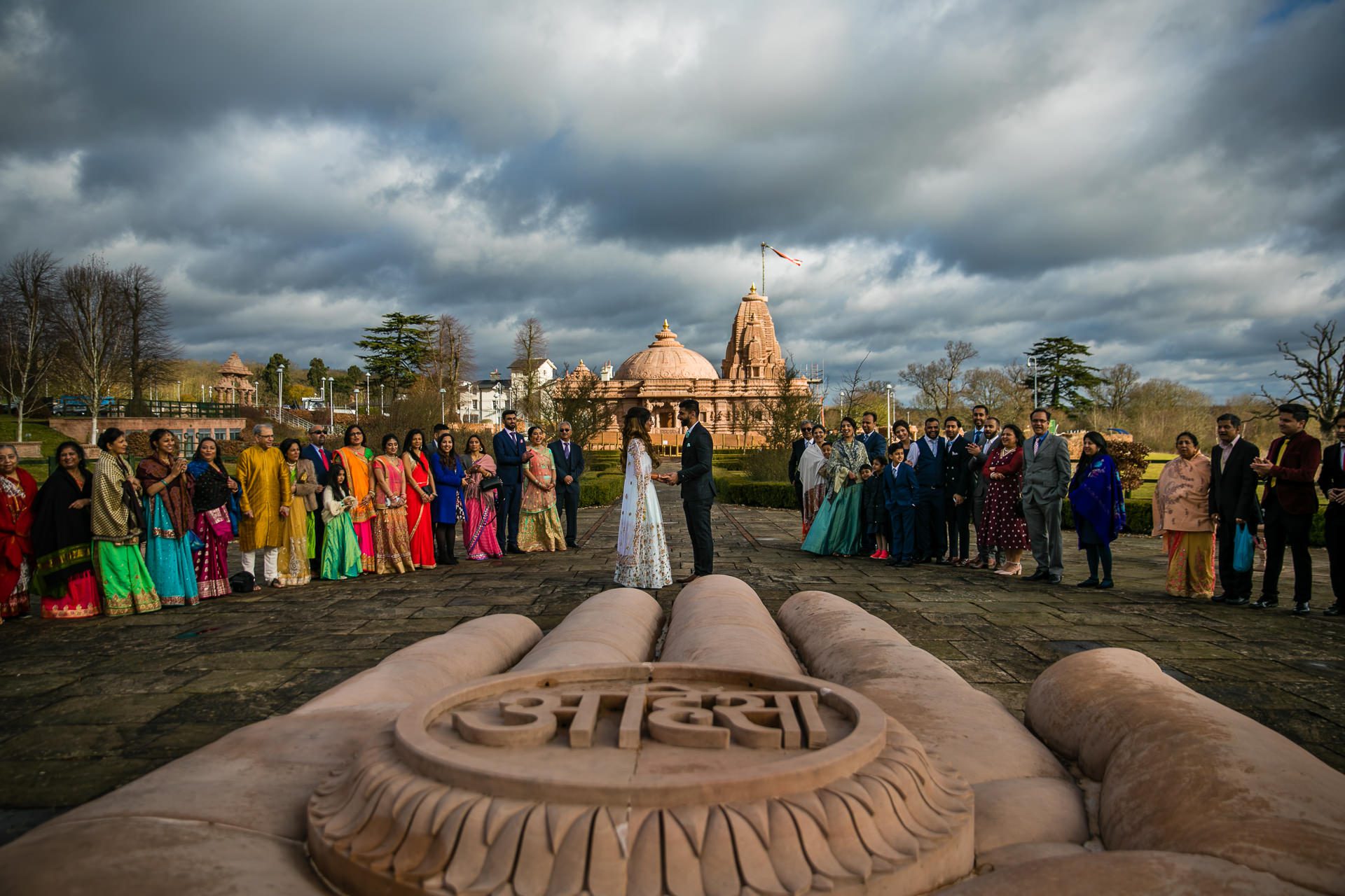 Naimisha and Shyamal’s Hindu wedding at Oshwal Centre, London