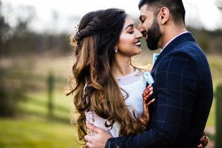 Asian Wedding Portrait at Oshwal centre