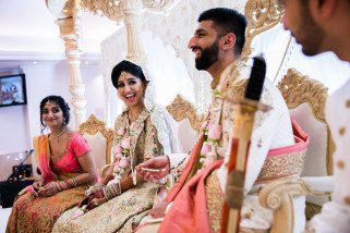 Asian Wedding bride smiling