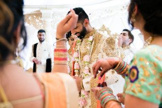 Phera ceremony during Hindu Gujarati wedding