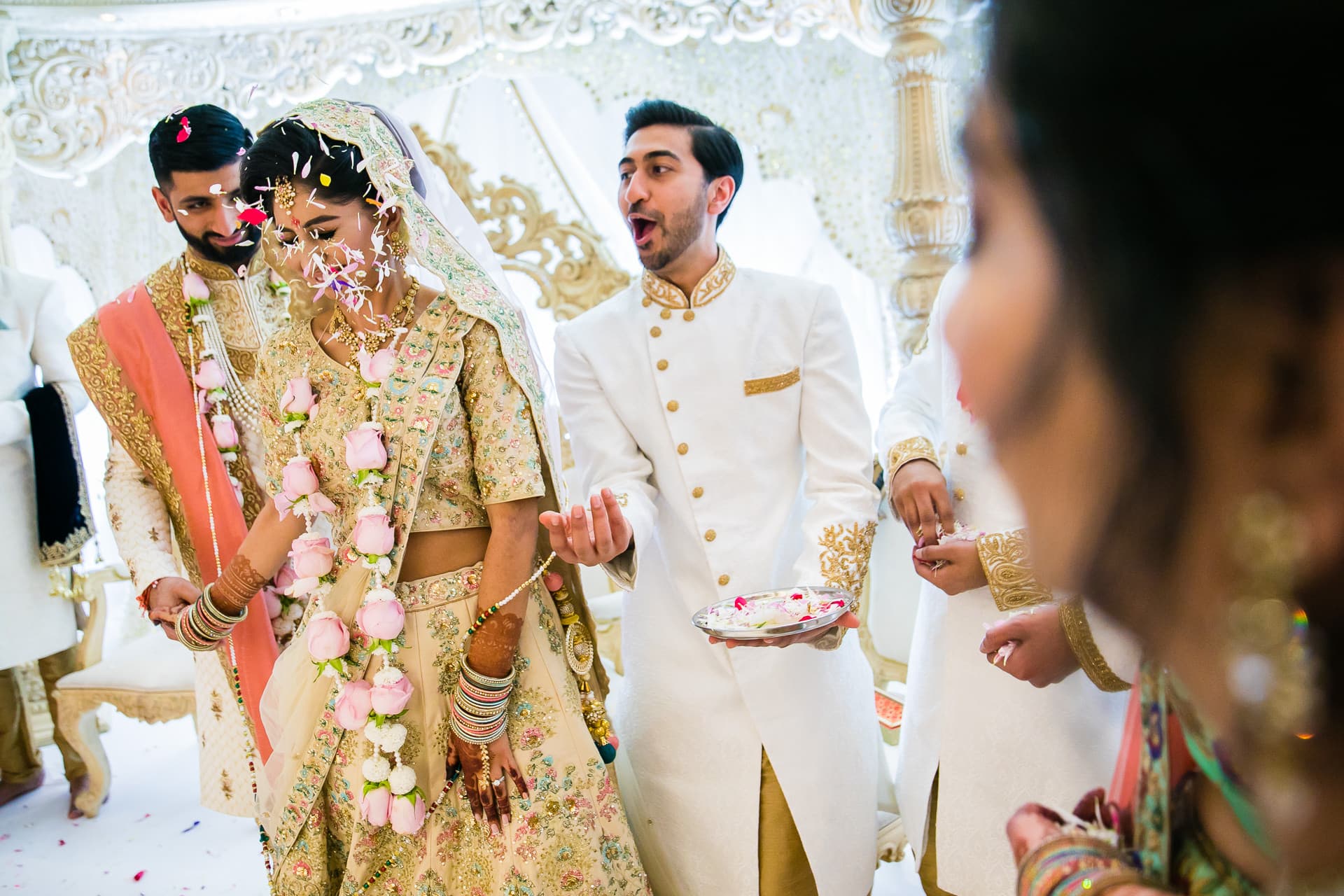 Phera ceremony during Hindu Gujarati wedding