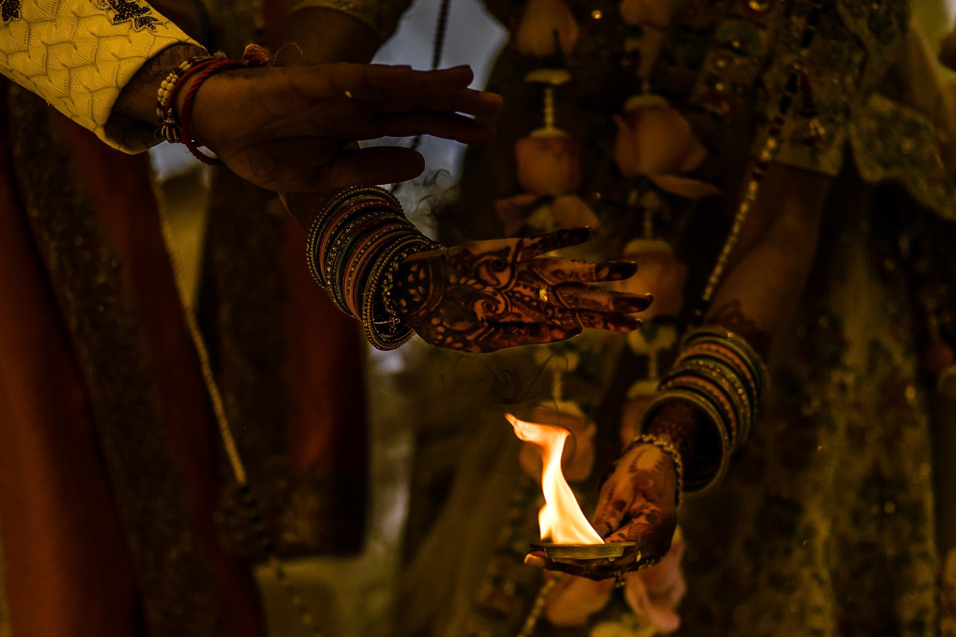 Final pooja after Hindu Wedding