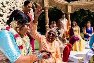 Blessings from father of the bride