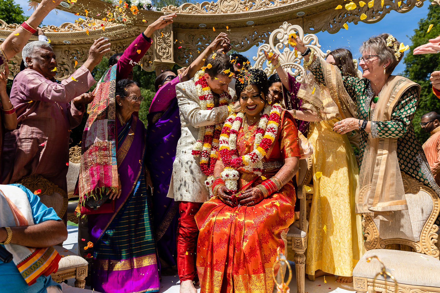 Sharmila and Nicolaj’s Hindu wedding celebrations at Ponsbourne Park hotel
