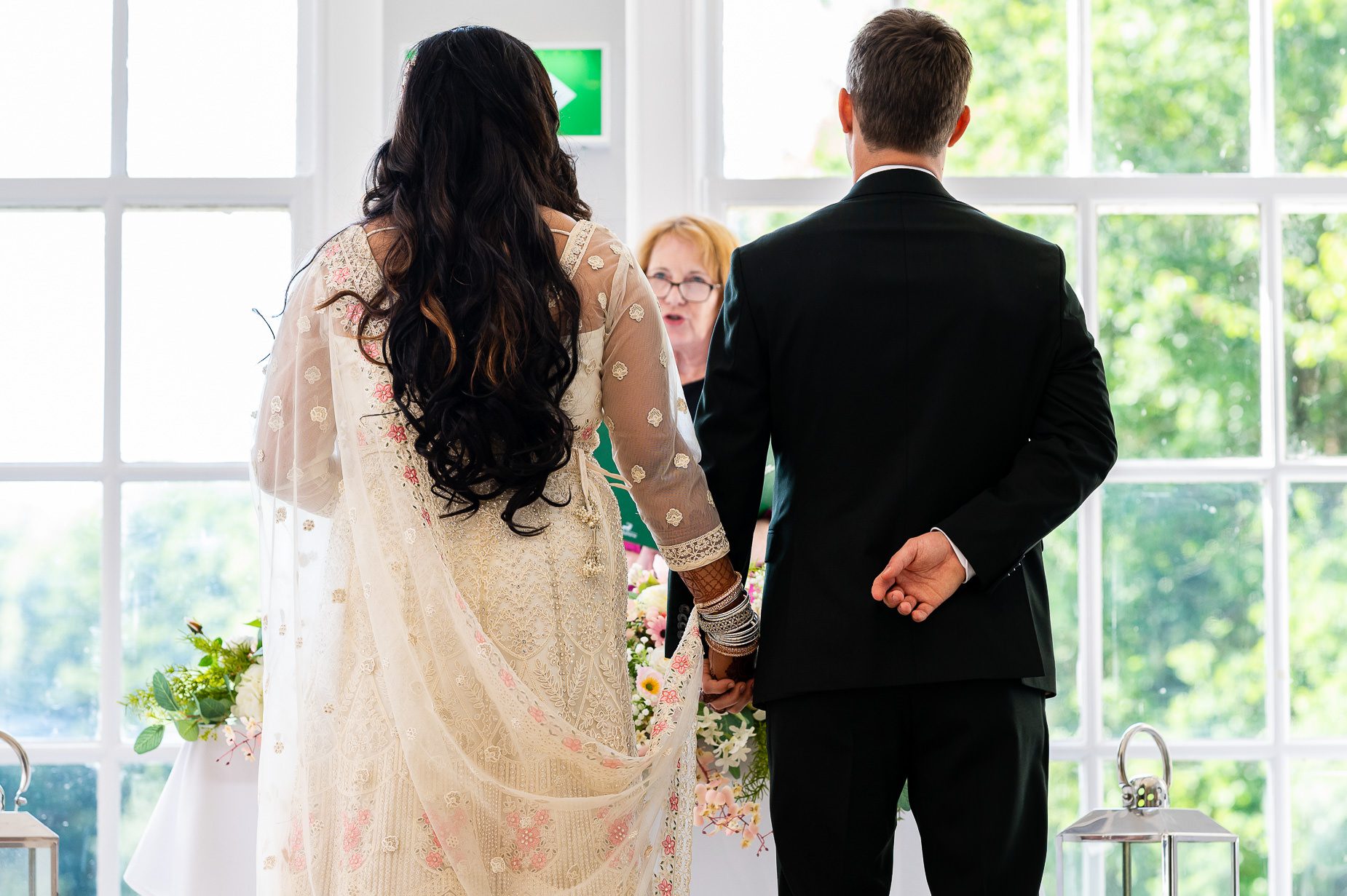 Civil wedding at Ponsbourne Park hotel