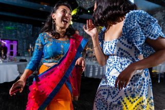 Reception party at Ponsbourne Park hotel, Asian wedding