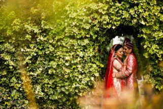 Wedding portrait at Tewinbury farm