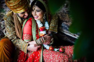 Asian wedding portrait