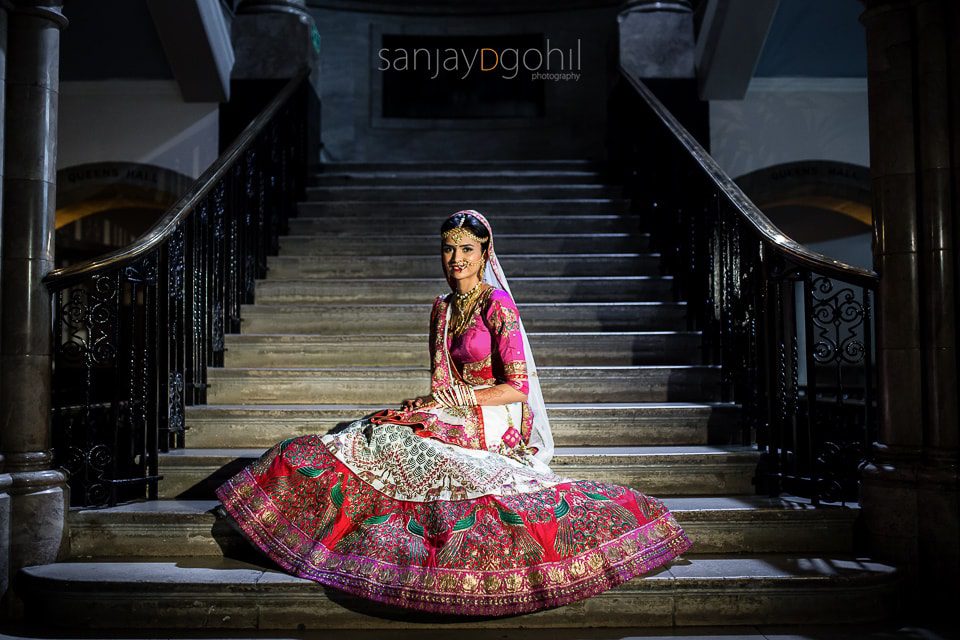 Hindu Wedding portrait at Ealing Town Hall London