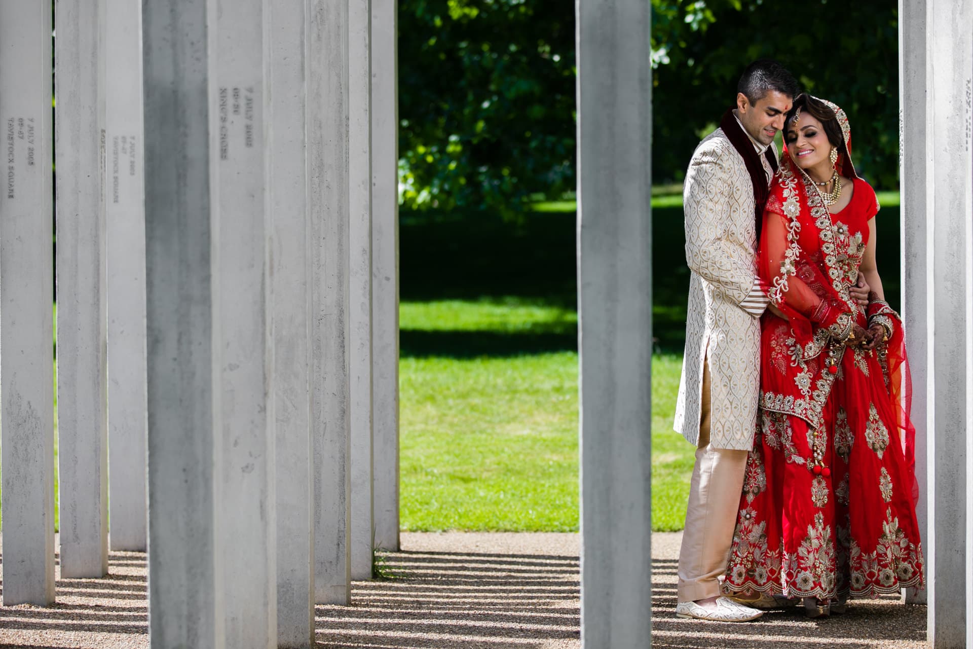 Asian wedding portrait