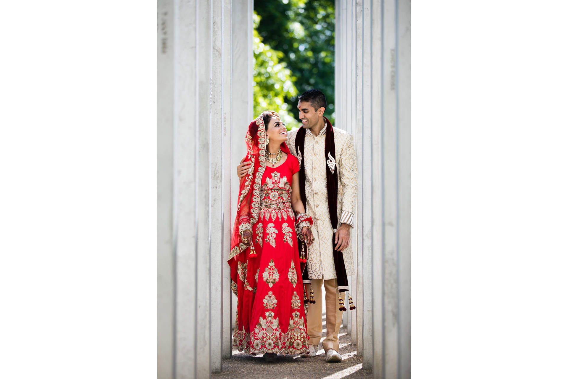 Asian wedding portrait