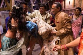 Shoe stealing during Hindu wedding