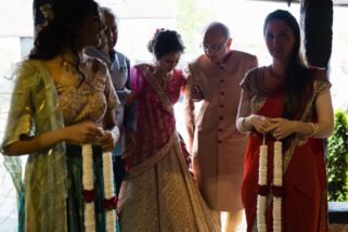 Arrival of the bride