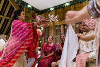 Asian wedding first look