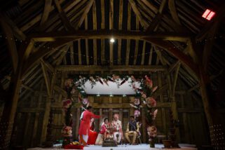 Hindu Wedding ceremony at The Priory Barn in Hitchin