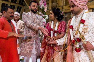 Hindu Wedding ceremony at The Priory Barn in Hitchen