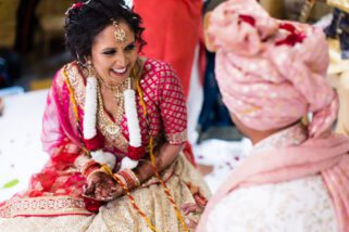 Asian Bride smiling