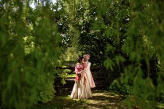 Wedding portrait at the Priory Barn