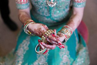 Hindu Wedding Bride getting ready