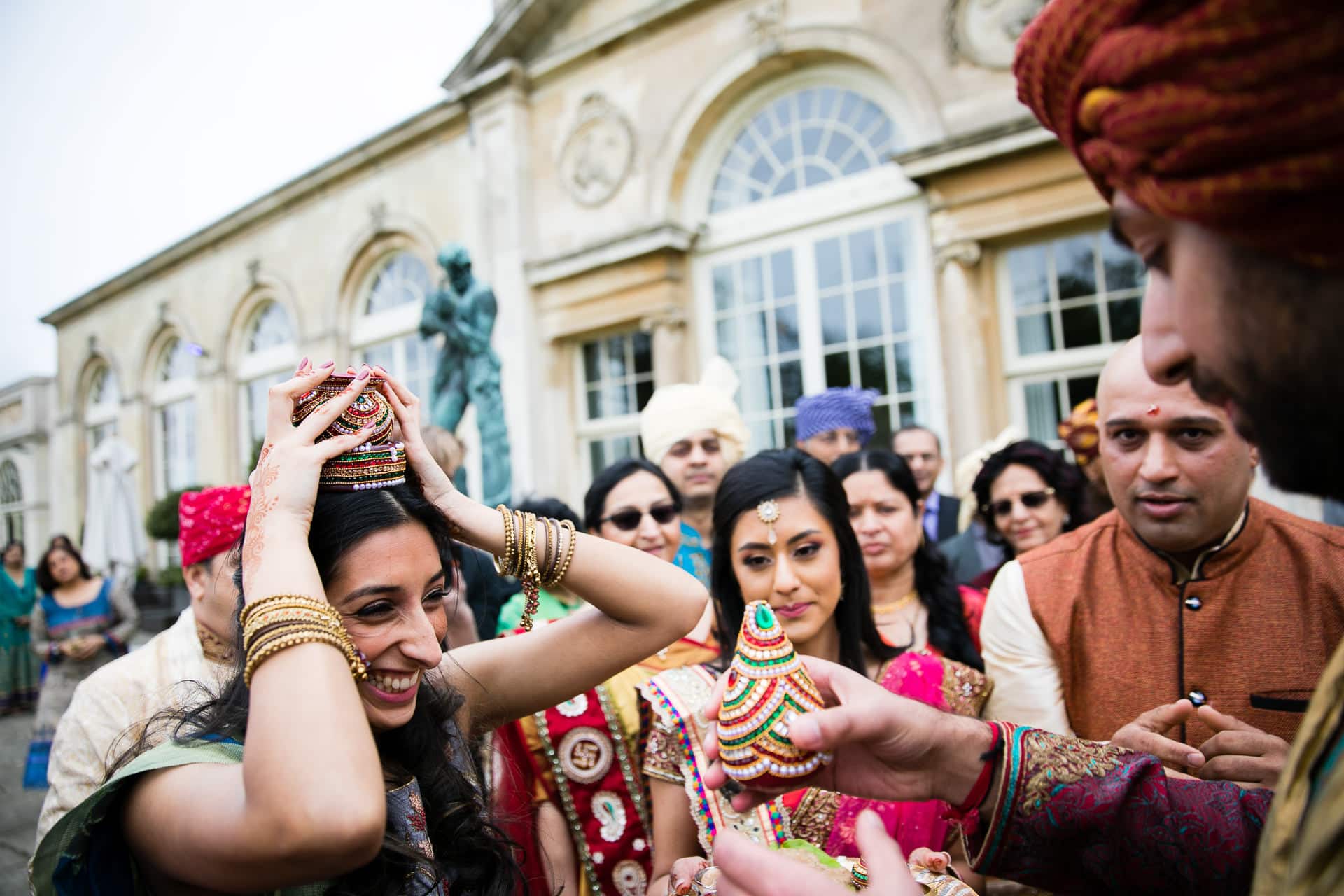 Asian Wedding welcoming ceremony