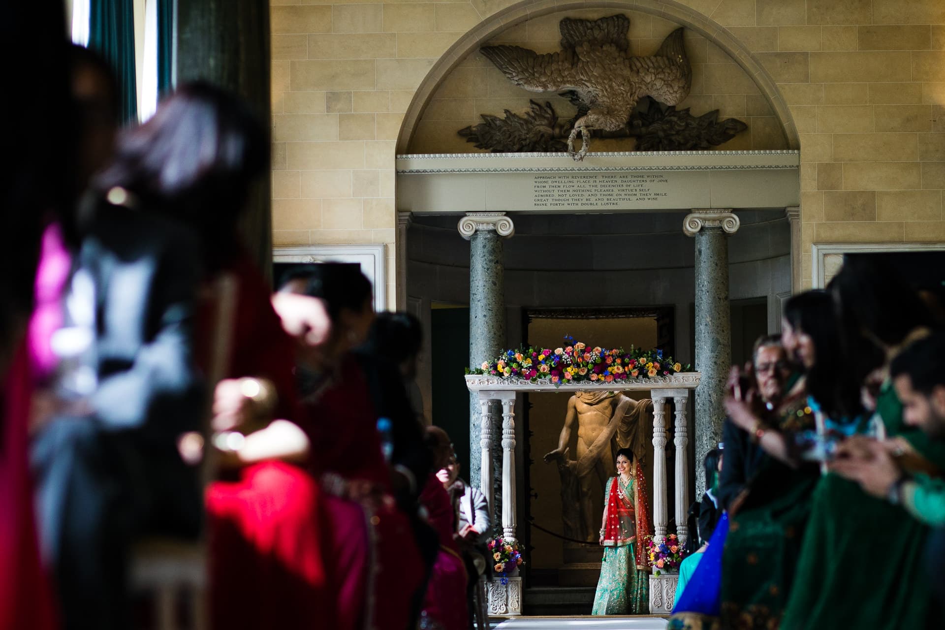 Hindu Wedding Bride arriving