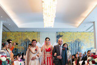 Arrival of Hindu Asian Wedding Bride