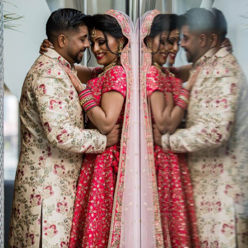 Asian wedding portrait at Hilton Wembley