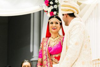 Asian Wedding Bride laughing