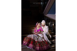 Asian Wedding couple portrait