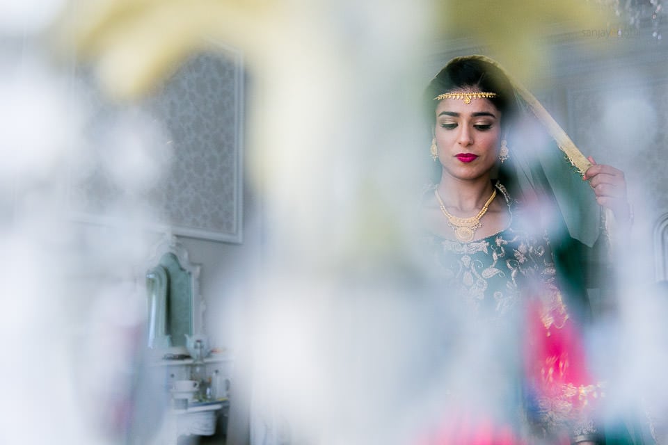 Asian Wedding guests getting ready