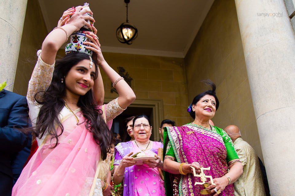 Bridal Party waiting for groom's family to arrive