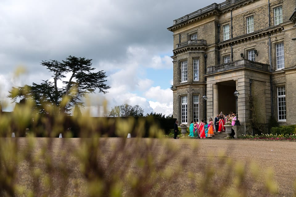 Asian Wedding guests at Hedsor House