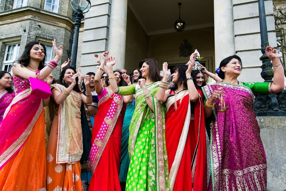 Asian Wedding Guests dancing