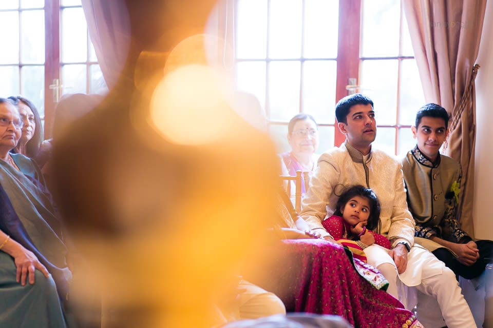Asian wedding guests at Hedsor House