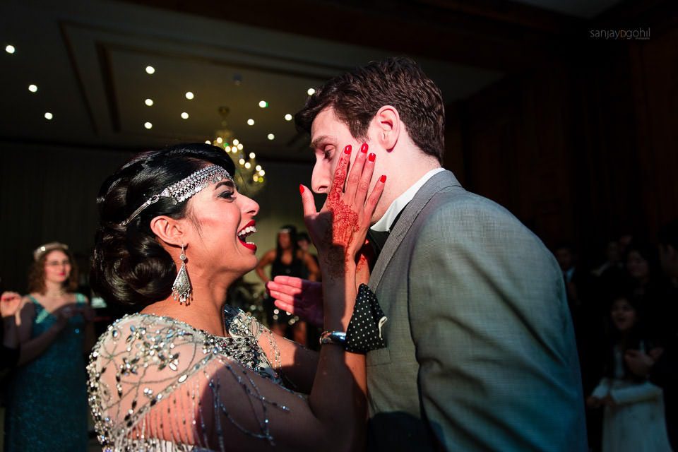 Bride and Groom dancing