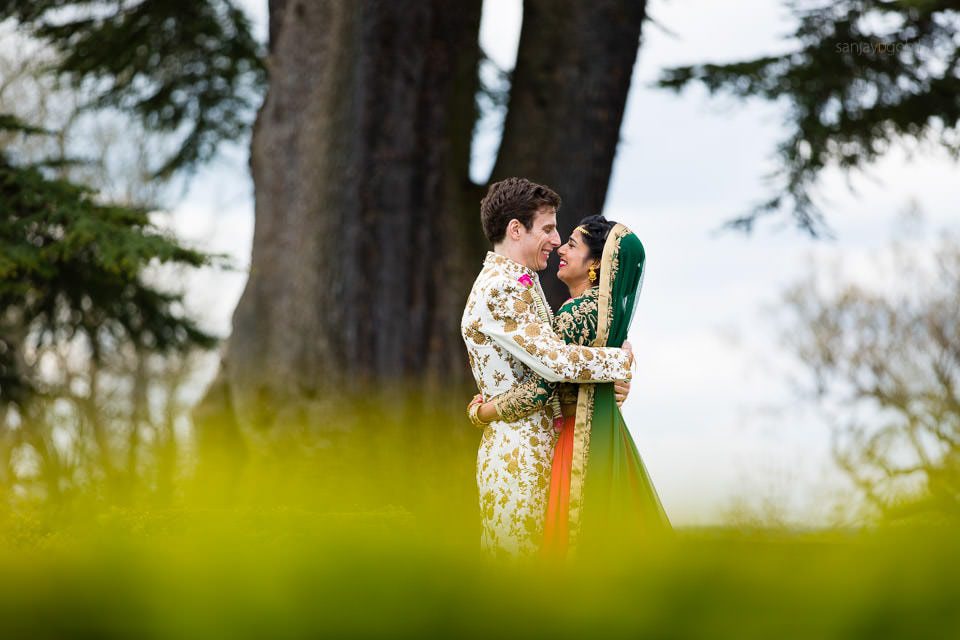 Asian Wedding Portrait at Hedsor House