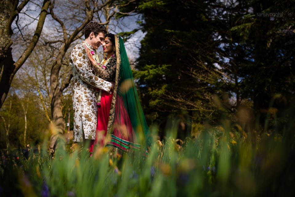 Asian Wedding Portrait at Hedsor House