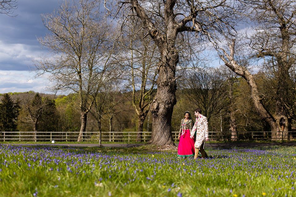 Asian Wedding Portrait at Hedsor House