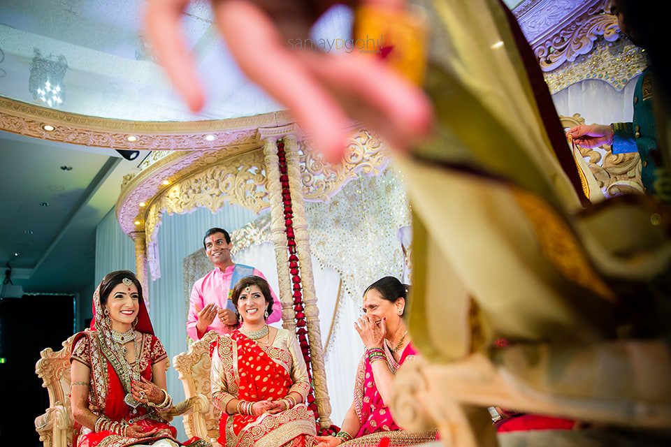 Asian Wedding bride smiling