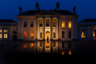 Creative wedding portrait at Hylands Estate