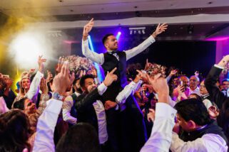 Wedding reception party at Syon Hilton